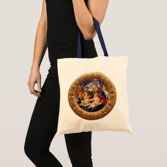 Tote Bag Madonna du Magnificat par Sandro Botticelli (Devant (produit))
