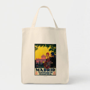 Tote Bag Madrid en affiche promotionnelle de voyage de