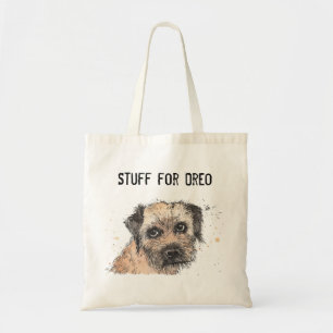 Tote Bag Magasin de Terrier frontalier drôle et mignon Fou