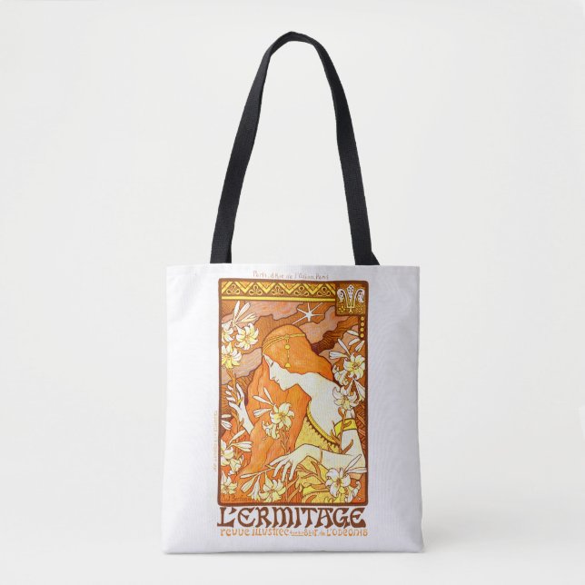 Tote Bag Magazine poster vintage Art Nouveau Femme (Devant)