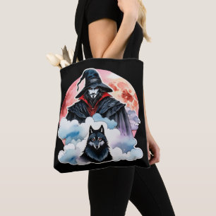 Tote Bag Mage avec un Loup - Amusement des Fans d'Halloween