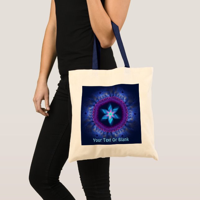 Tote Bag Magen rose-bleu (Devant (produit))