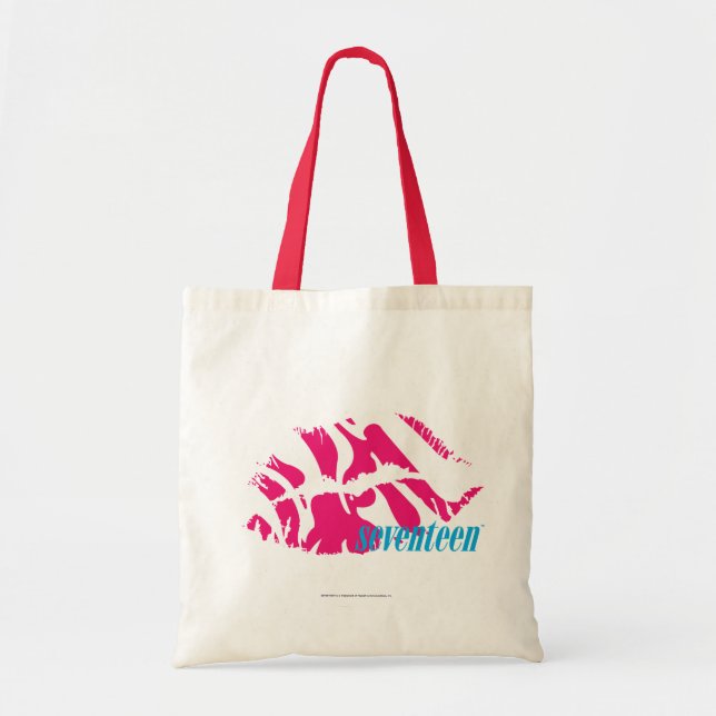 Tote Bag Magenta de zèbre (Devant)