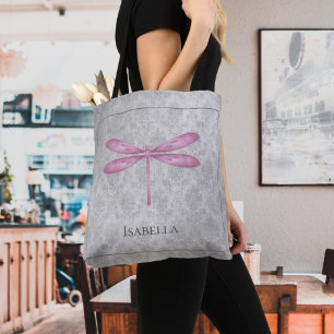Tote Bag Magenta Dragonfly Damas