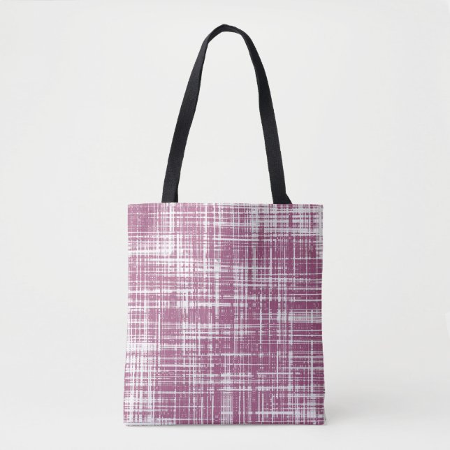 Tote Bag Magenta pâle rayé (Devant)