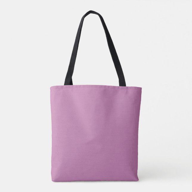 Tote Bag Magenta rose printemps saison couleur solide (Dos)