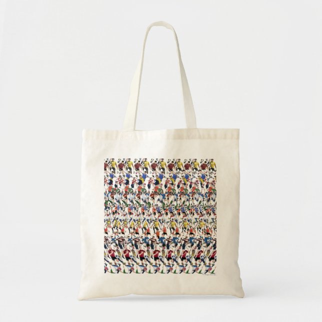 Tote Bag Magic Eye® 3D "Soccer" (Devant)