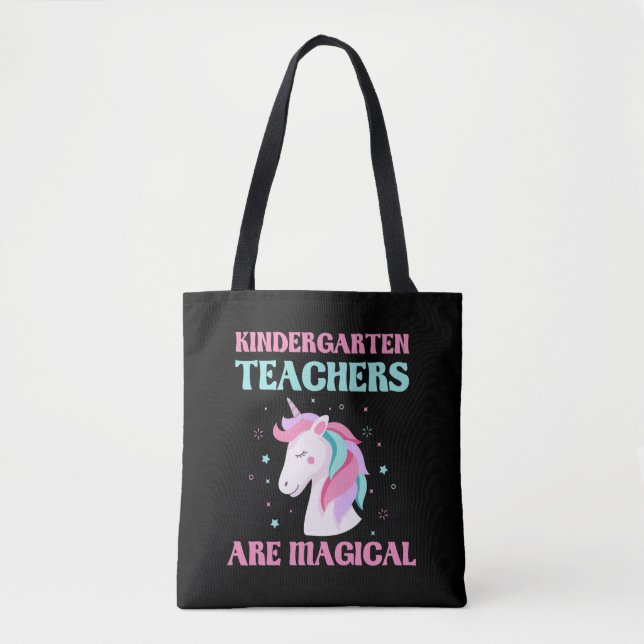 Tote Bag Magic jardin d'enfants enseignant Unicorn éducatio (Devant)