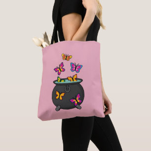 Tote Bag Magical Butterflies from a cauldron