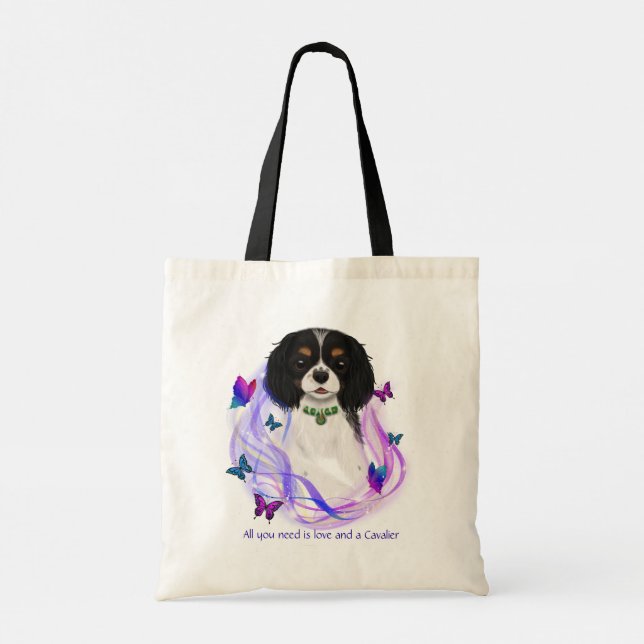Tote Bag Magical Tri Color Cavalier King Charles Spaniel (Dos)