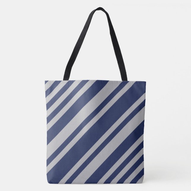 Tote Bag Magicien Bleu et Gris (Devant)