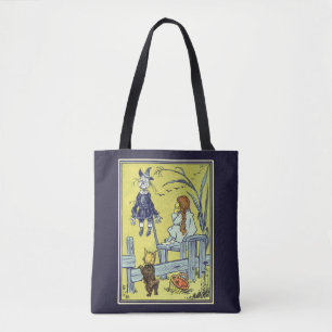 Tote Bag Magicien d'Oz vintage, Dorothy et Toto rencontrent