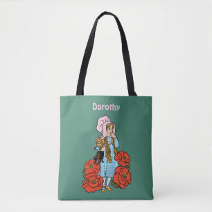 Tote Bag Magicien d'Oz vintage, Dorothy, Fleurs de Pavot Ro