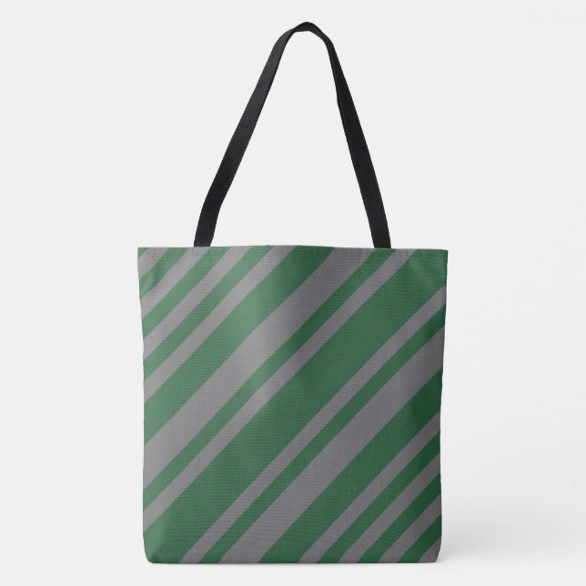 Tote Bag Magicien Vert et Gris (Devant)