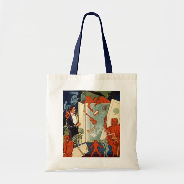Tote Bag Magicien vintage Carter la grande magie (Devant)