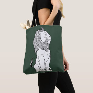Tote Bag Magicien vintage de Oz, Lion peureux courageux