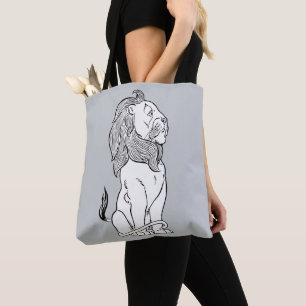 Tote Bag Magicien vintage d'Oz, Brave Lion peureux