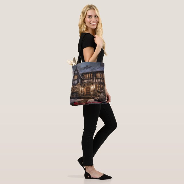 Tote Bag Magie de Noël rustique (Sur le modèle)