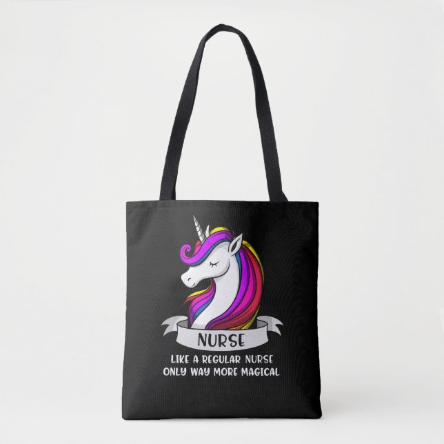 Tote Bag Magique Unicorne Infirmière Docteur Médicale Femme (Devant)