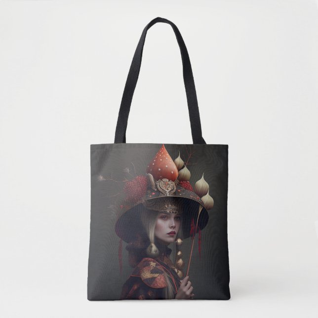 Tote Bag Magnifique Amanita Champignons Witchy Fourre-tout (Devant)