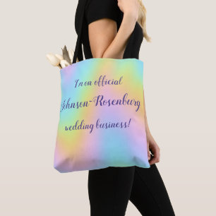 Tote Bag Magnifique Arc-en-Ciel Pastel "Entreprise de Maria