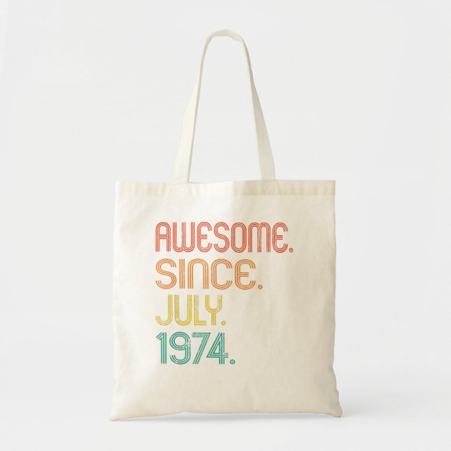 Tote Bag Magnifique depuis juillet 1974 48e anniversaire 48 (Devant)