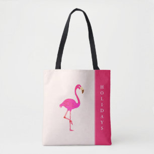 Tote Bag Magnifique flamant sur ivoire