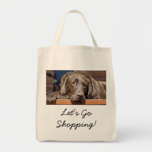 Tote Bag Magnifique Labrador Retriever au chocolat