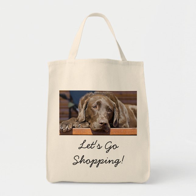 Tote Bag Magnifique Récupérateur de chocolat Labrador (Devant)