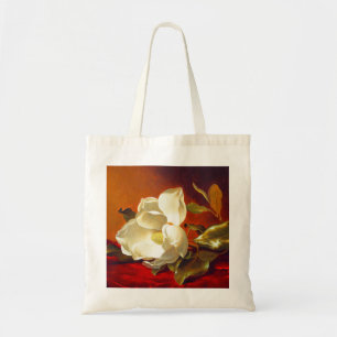 Tote Bag Magnolia sur velours rouge Martin Johnson Heade