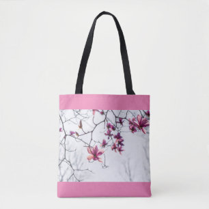 Tote Bag Magnolias roses