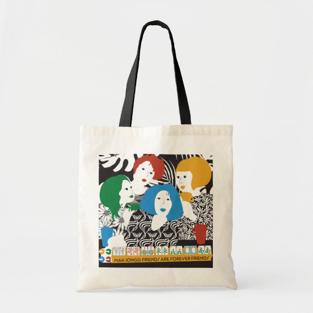 Tote Bag Mah Jong Friends Fourre-tout (Devant)