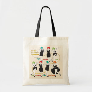 Tote Bag Mah Jongg Charleston Dancers Fourre-tout