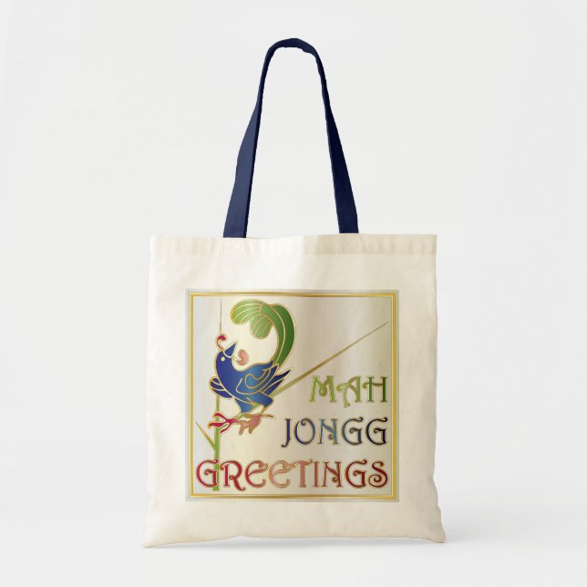 Tote Bag Mah Jongg Christmas One Bam Fourre-tout (Devant)