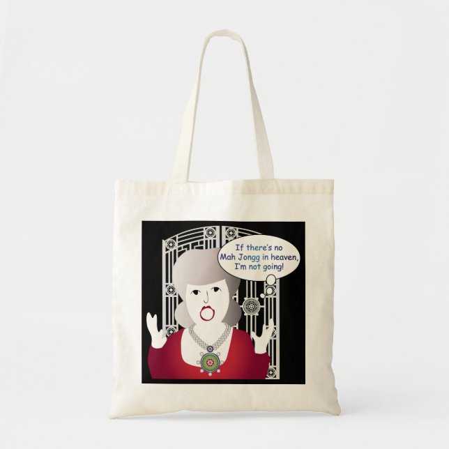 Tote Bag Mah Jongg Dit Ciel (Devant)