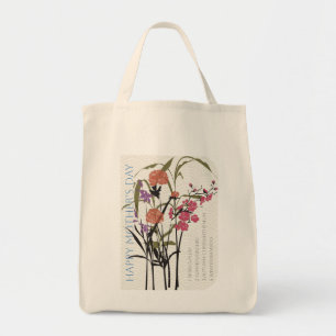 Tote Bag Mah Jongg Fleurs Fourre-tout de la mère