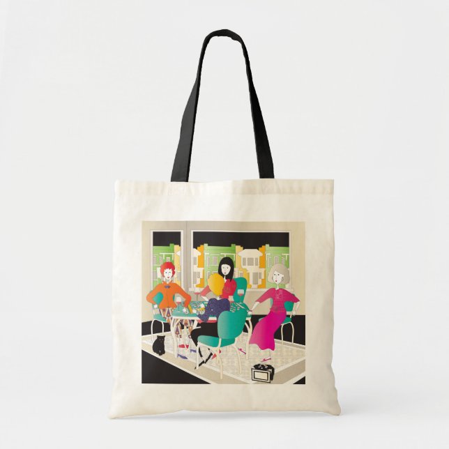Tote Bag Mah Jongg Mahj Night2 (Devant)