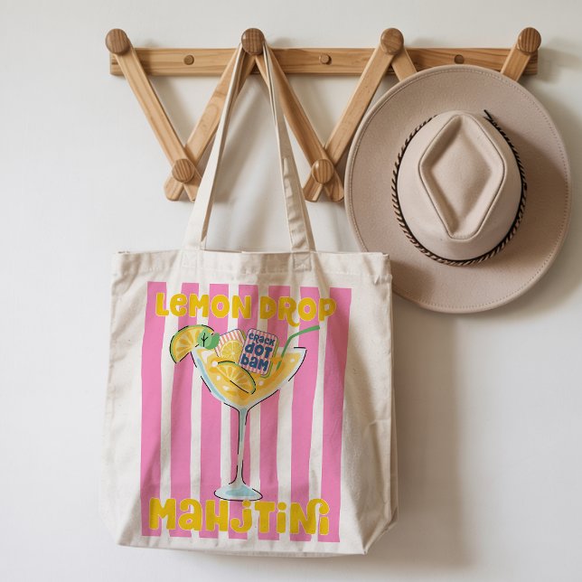 Tote Bag Mahjong au Martini Lemon Drop (Créateur téléchargé)