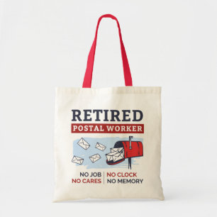 Tote Bag Mailman Retraite Travailleur Postal Retraité