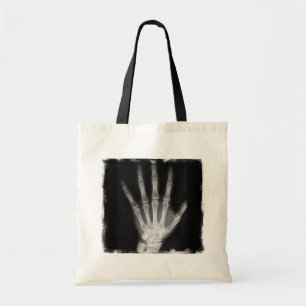 Tote Bag Main de squelette de rayon X de B&W