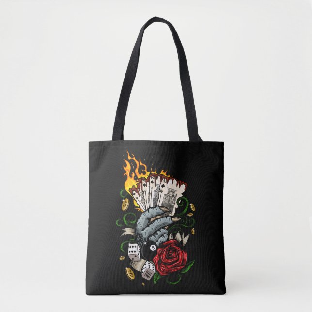 Tote Bag Main Des Cartes (Devant)