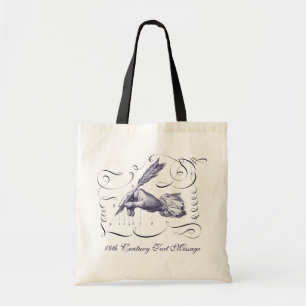 Tote Bag Main du 18ème siècle de message textuel avec le