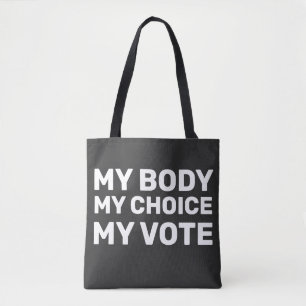 Tote Bag Main Off Mouvement Mon Corps Mon Choix Mon Vote