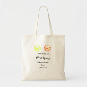 Tote Bag Main Squeeze citron citron mariage nom personnalis