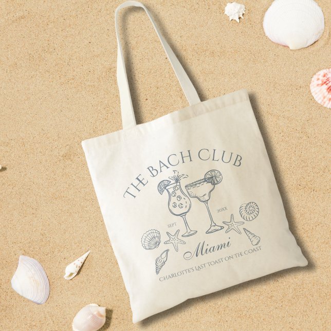 Tote Bag Main Tirée La Bachelorette Côtière Du Bach Club (Créateur téléchargé)