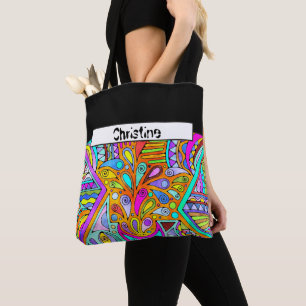 Tote Bag Main Tirée Par EDDArt - Blah Blah Blah 1