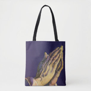 Tote Bag Mains anciennes priant avec l'étoile de Bethléem