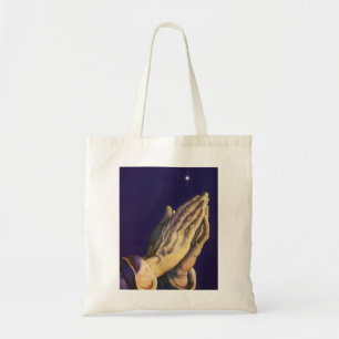 Tote Bag Mains anciennes priant avec l'étoile de Bethléem