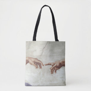 Tote Bag Mains de Dieu et d'Adam