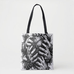 Tote Bag Mains d'Orkney saisissant le Ba